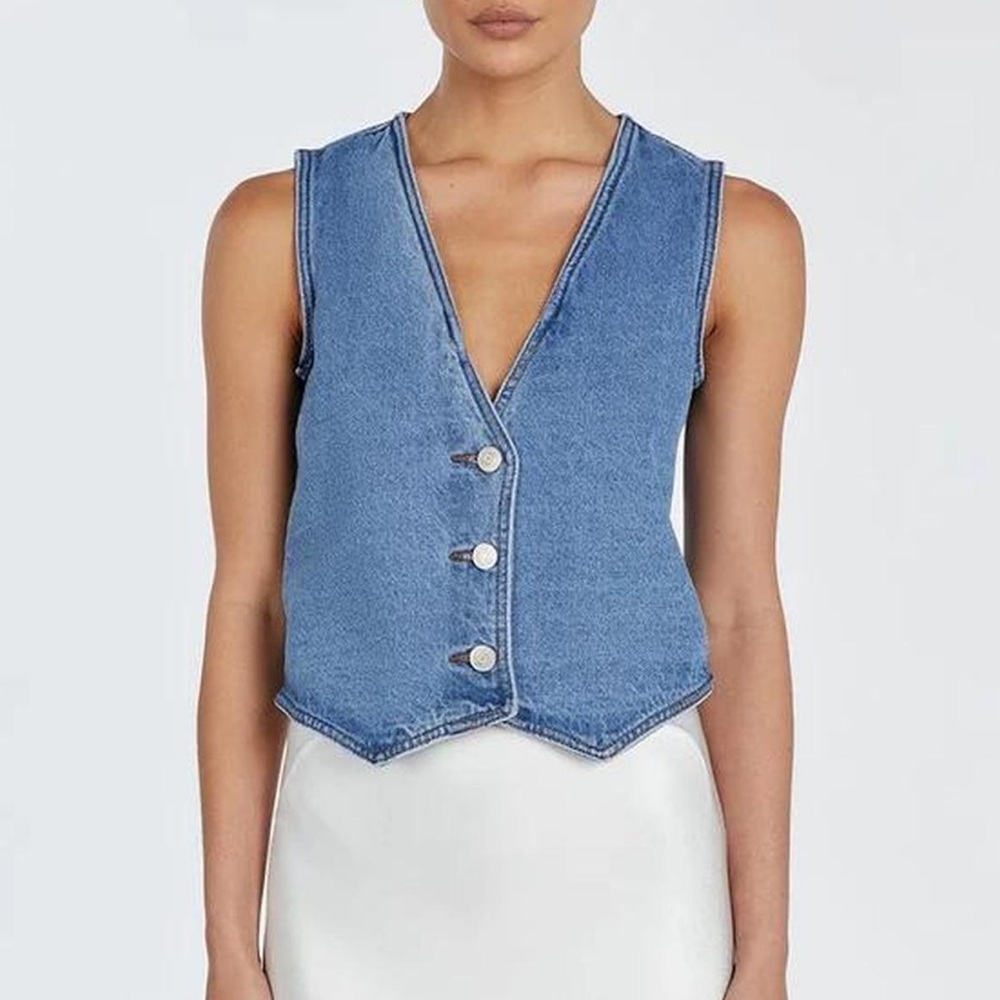 DISSH Lennon Vintage Denim Blue Vest